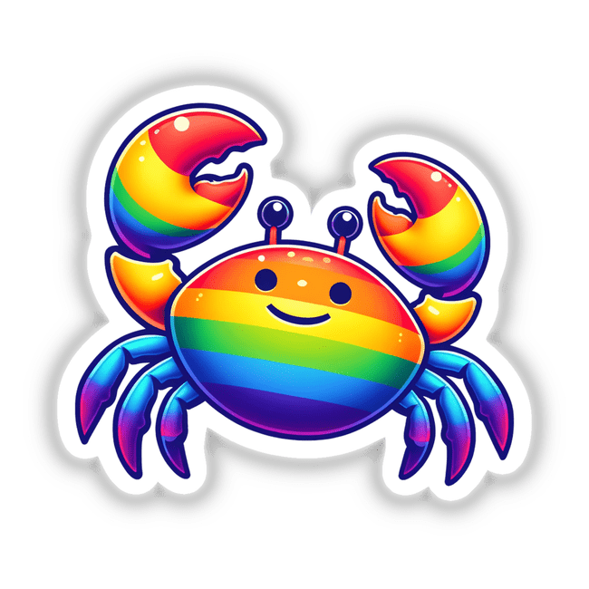Crab Colorful Rainbow Pride