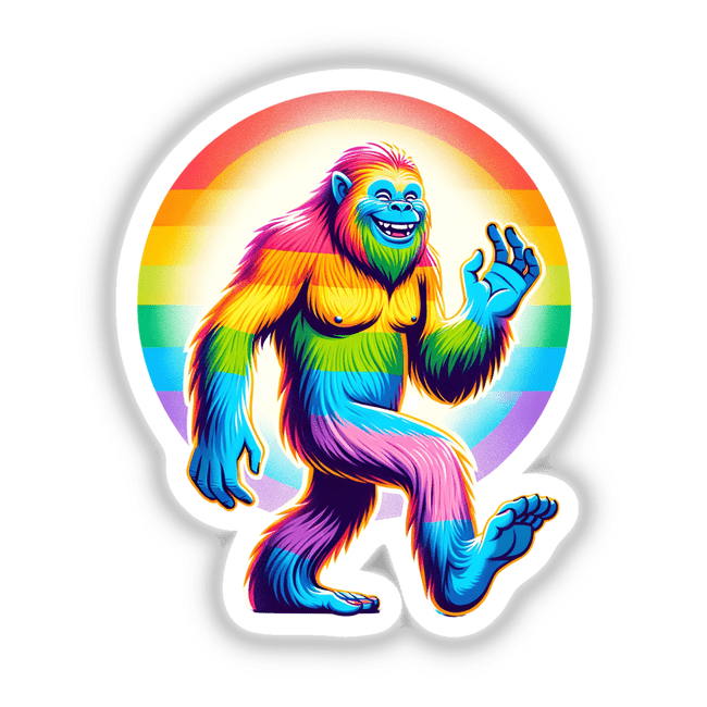 Rainbow Colored Sasquatch