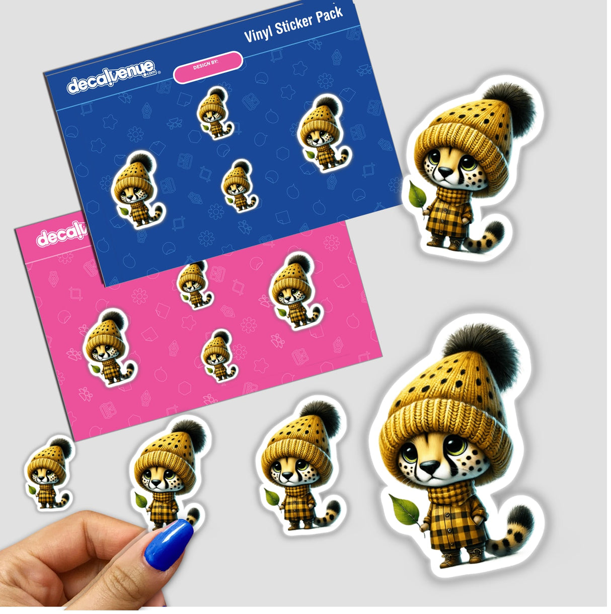 Cheetah Gnome with Leaf