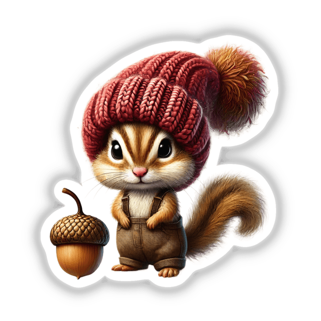 Chipmunk Gnome with Acorn
