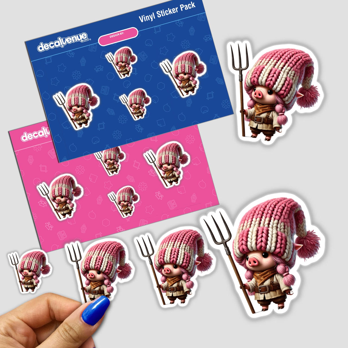 Pig Gnome with Pitchfork