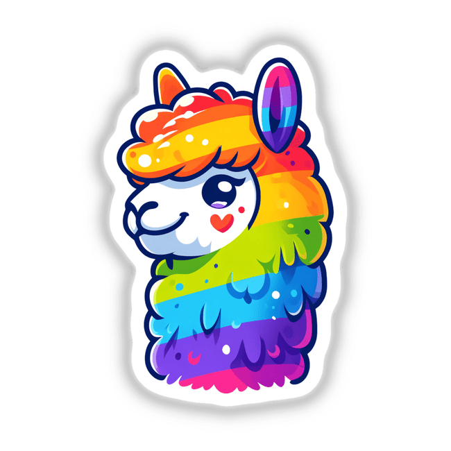Alpaca Colorful Rainbow Pride