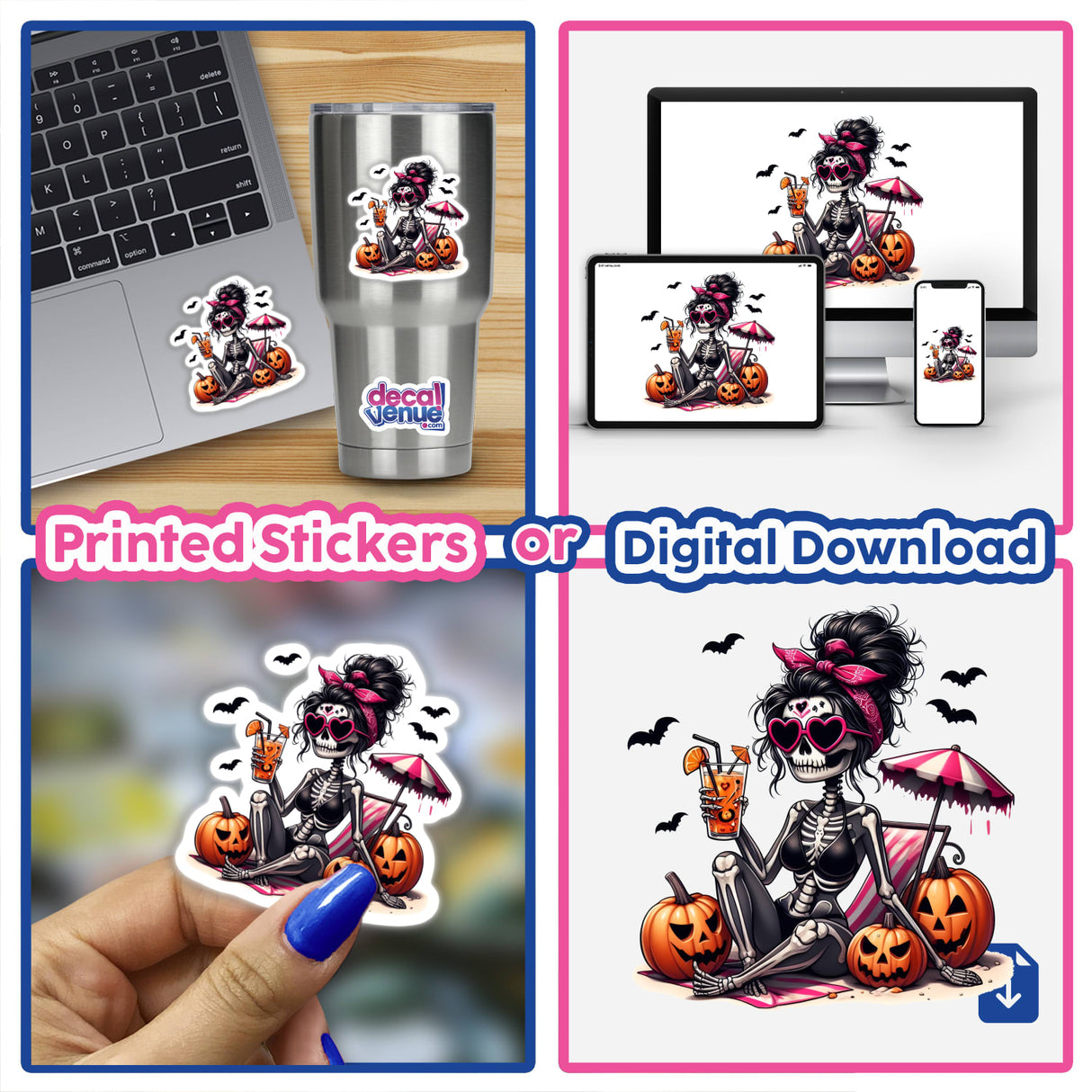 Halloween Spooky Skeleton Beach Girl III