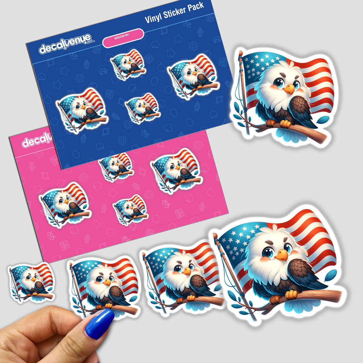 Cute Eagle American Flag