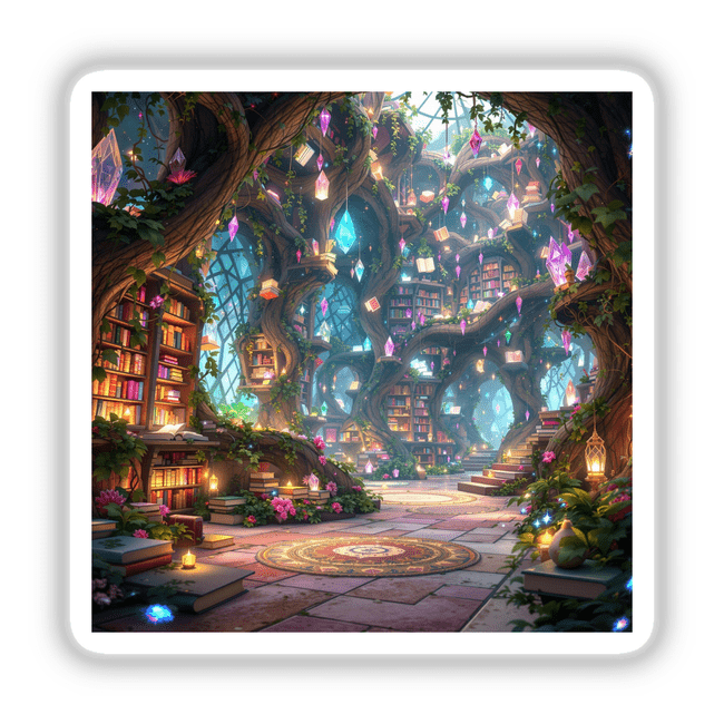 a painting of a fantasy city with lots of lights