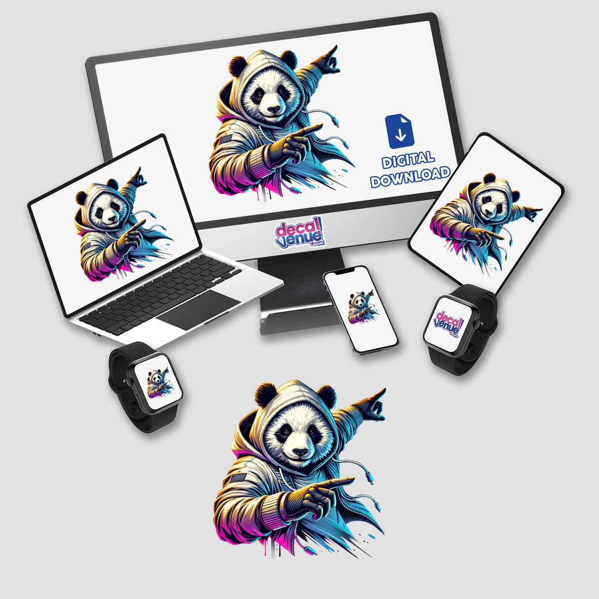 Panda Hoodie Urban Vibes