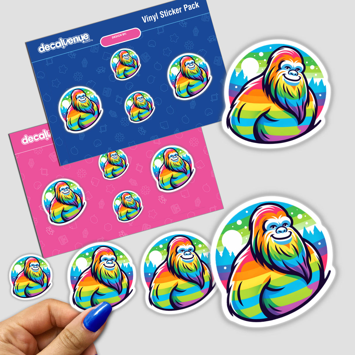 Rainbow Colored Bigfoot Sasquatch