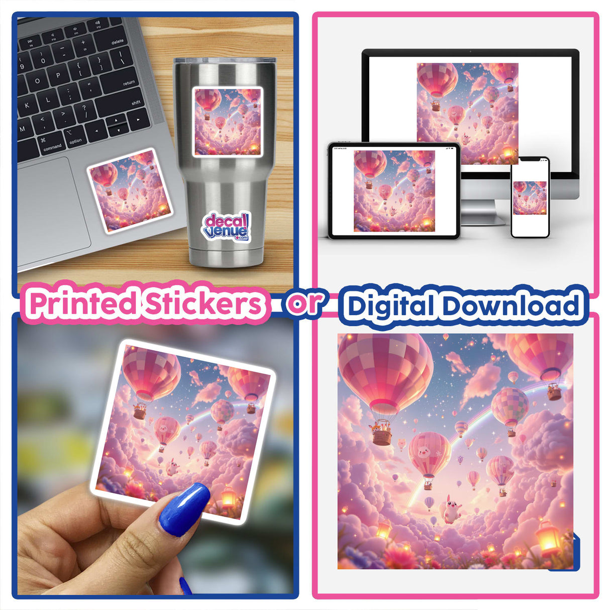 Hot Air Balloons in the Dreamy Skies