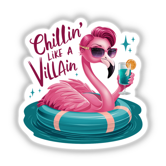 Flamingo Sunglasses Chillin Like a Villain