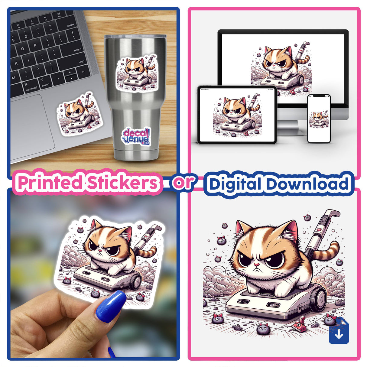 Grumpy Cat on a Vacuum