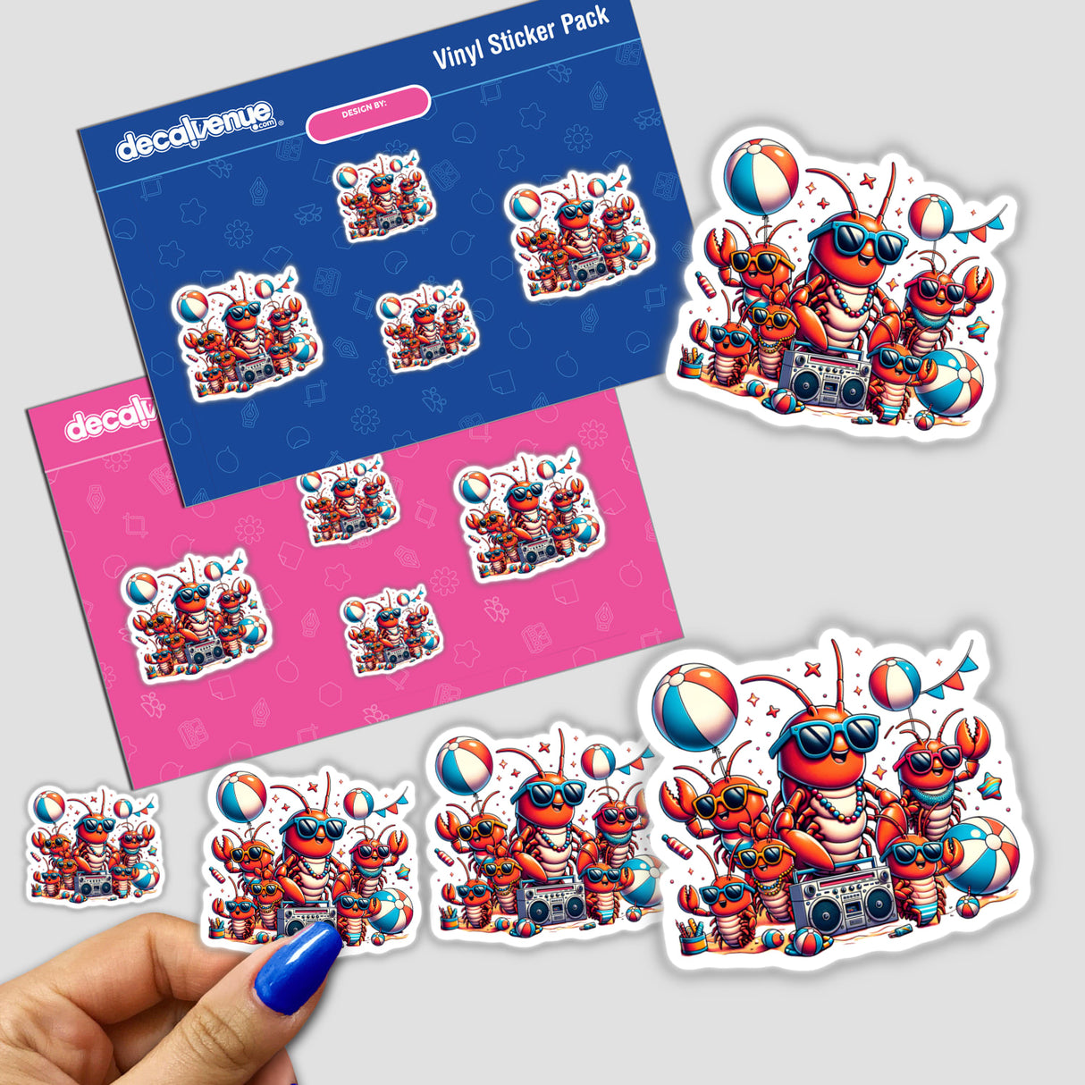 Lobster Beach Party Sunglasses Boombox