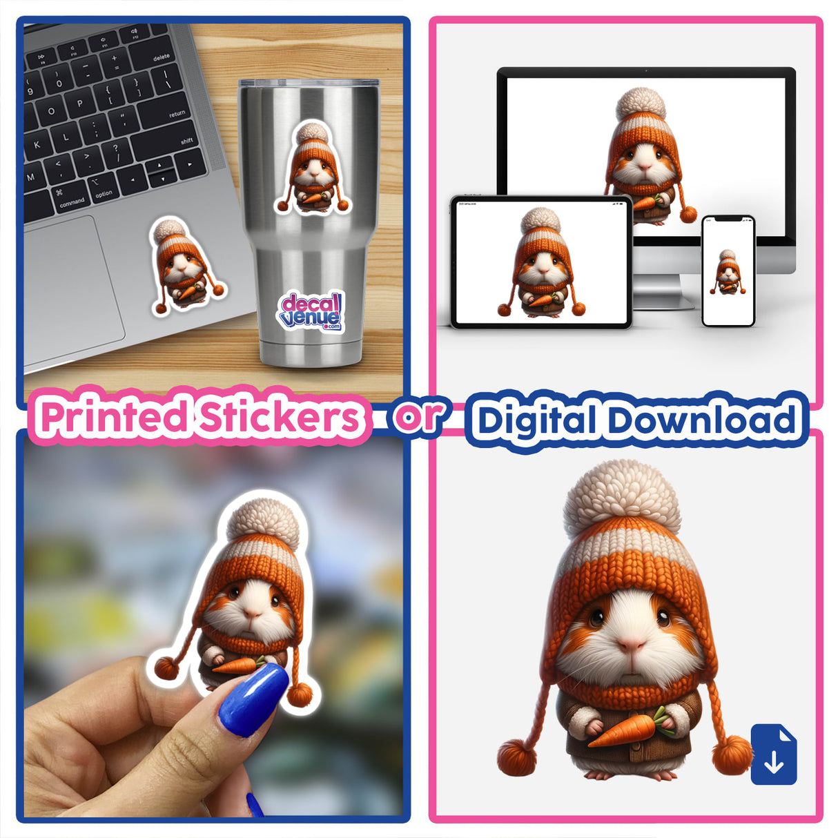 Guinea Pig Gnome with Carrot