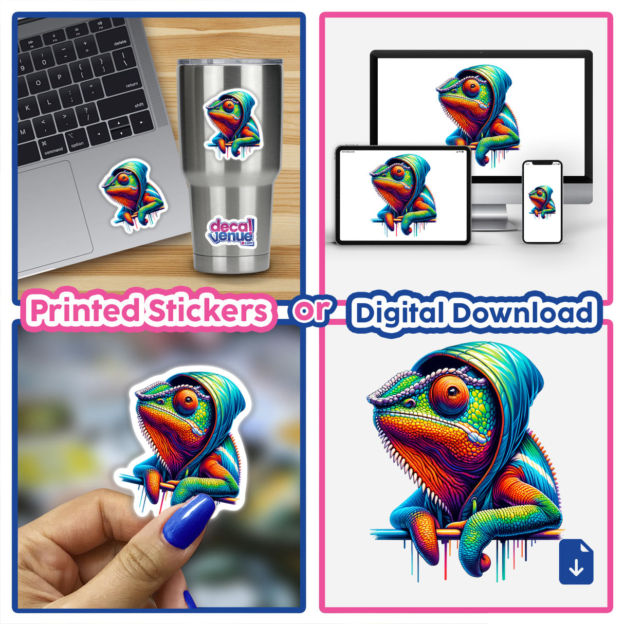 Chameleon Hoodie Urban Vibes