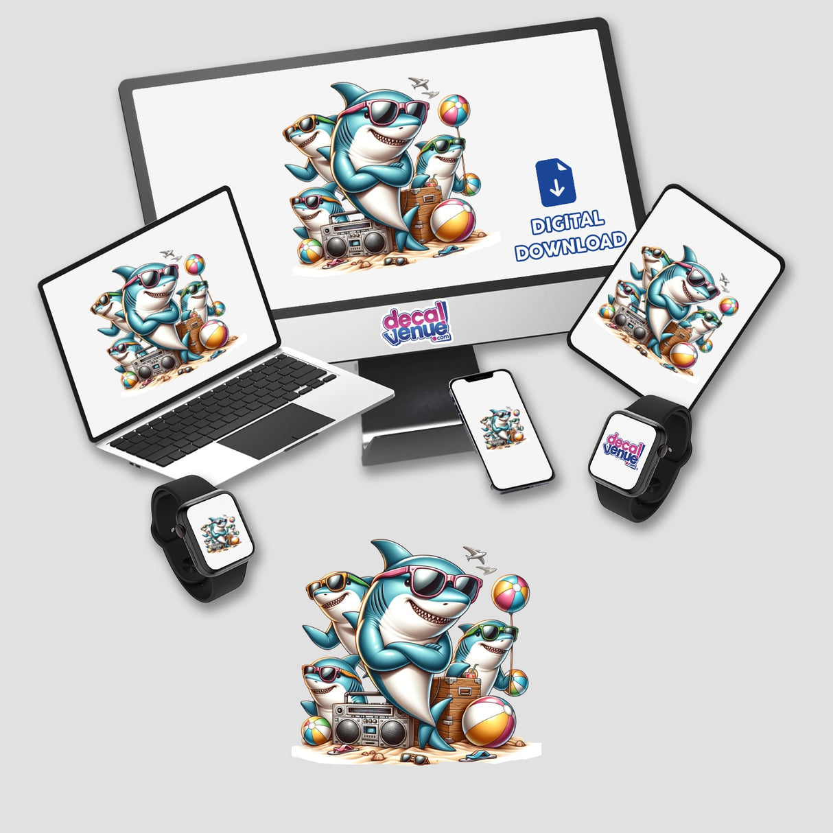 Shark Beach Party Boombox