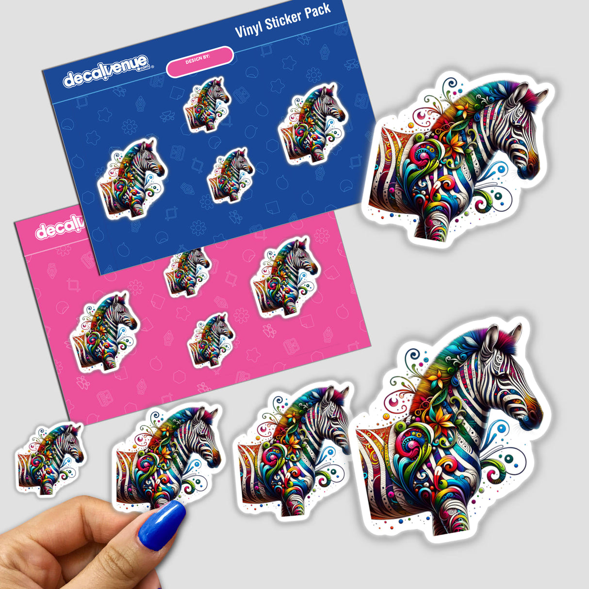 Colorful Psychedelic Zebra