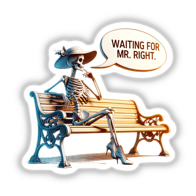 Female Lady Skeleton Waiting For Mr Right