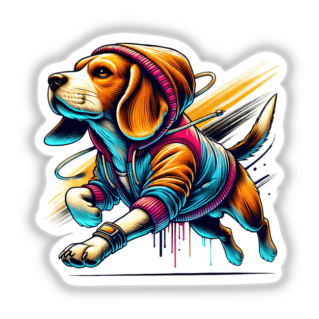 Beagle Dog Hoodie Urban Vibes