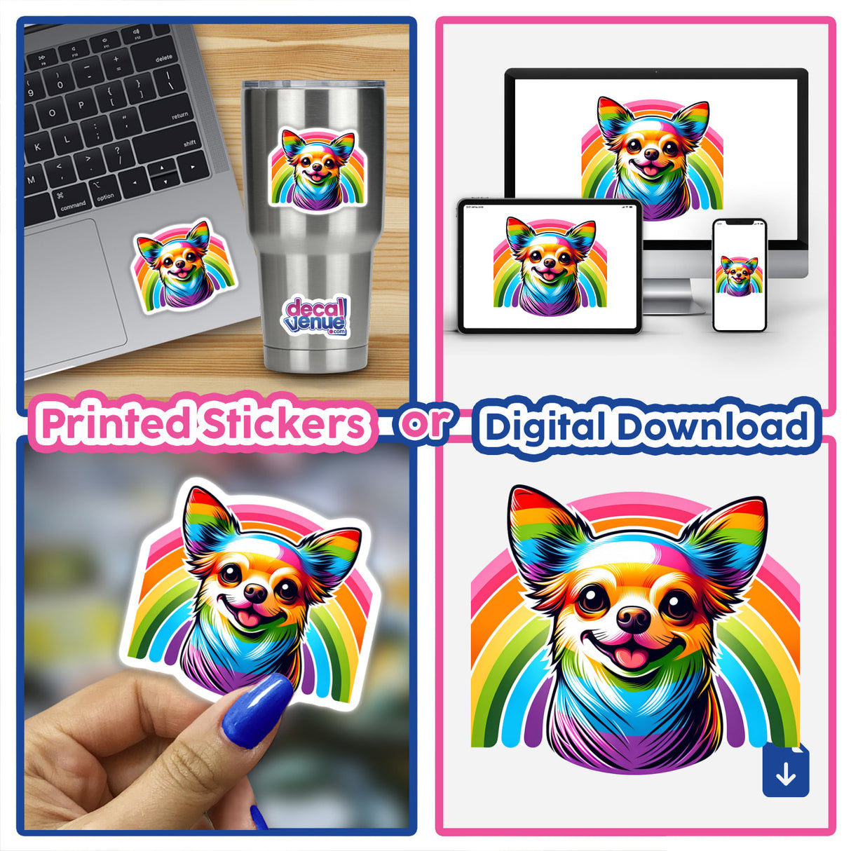 Chihuahua Dog Rainbow Pride