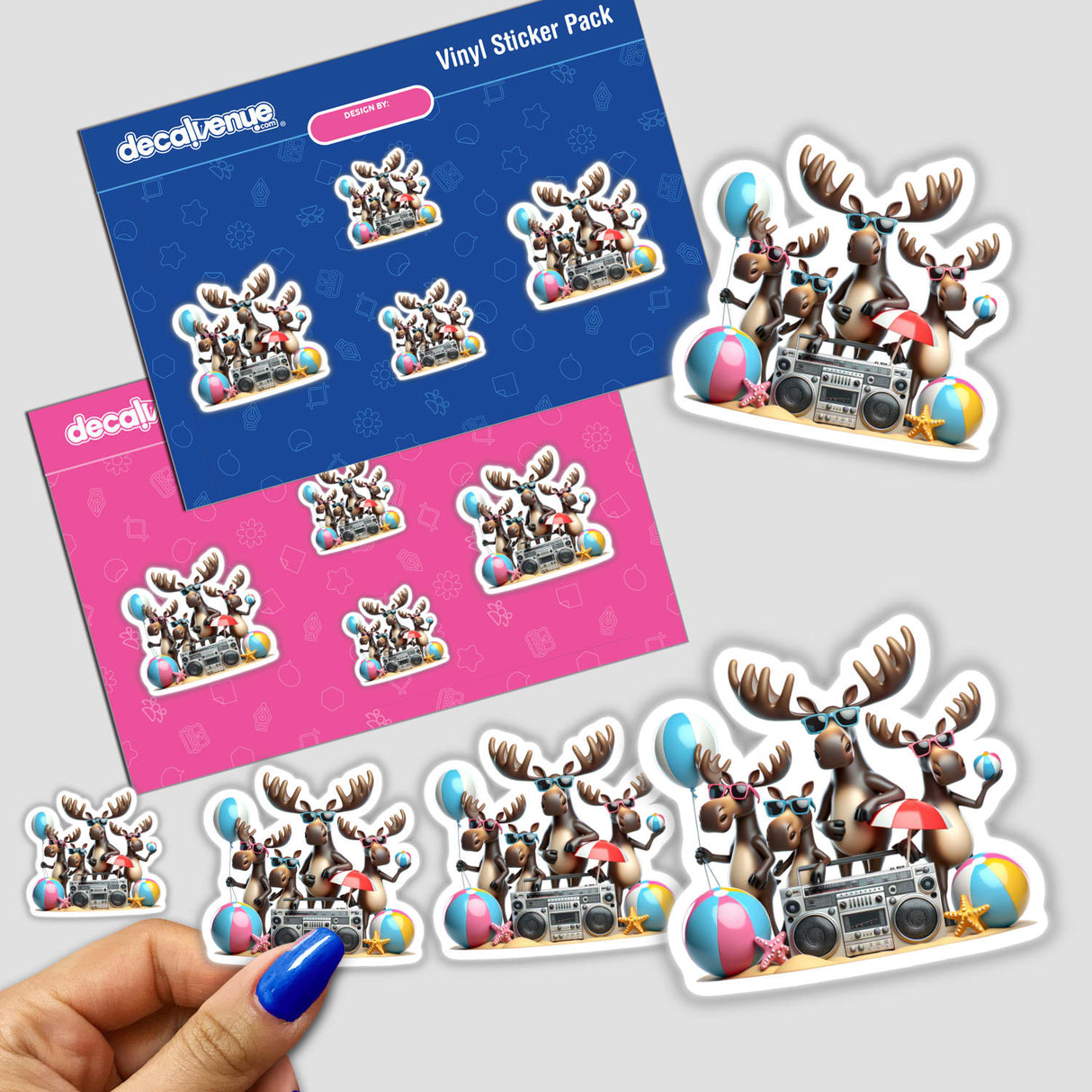 Moose Summer Beach Party Sunglasses Boombox