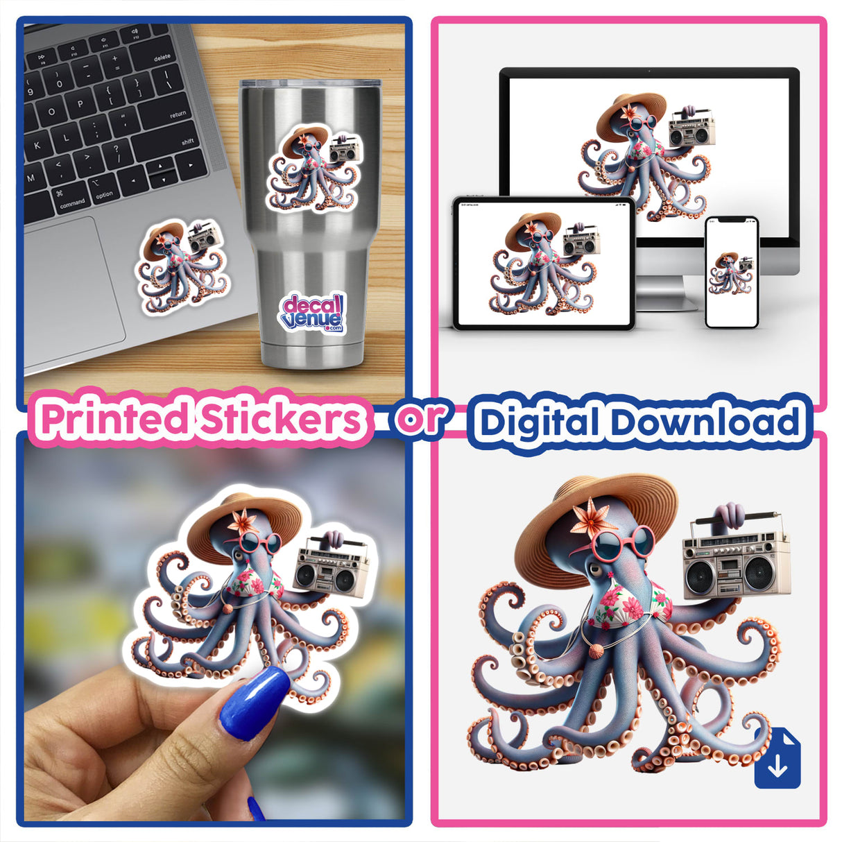 Octopus Beach Bikini Boombox