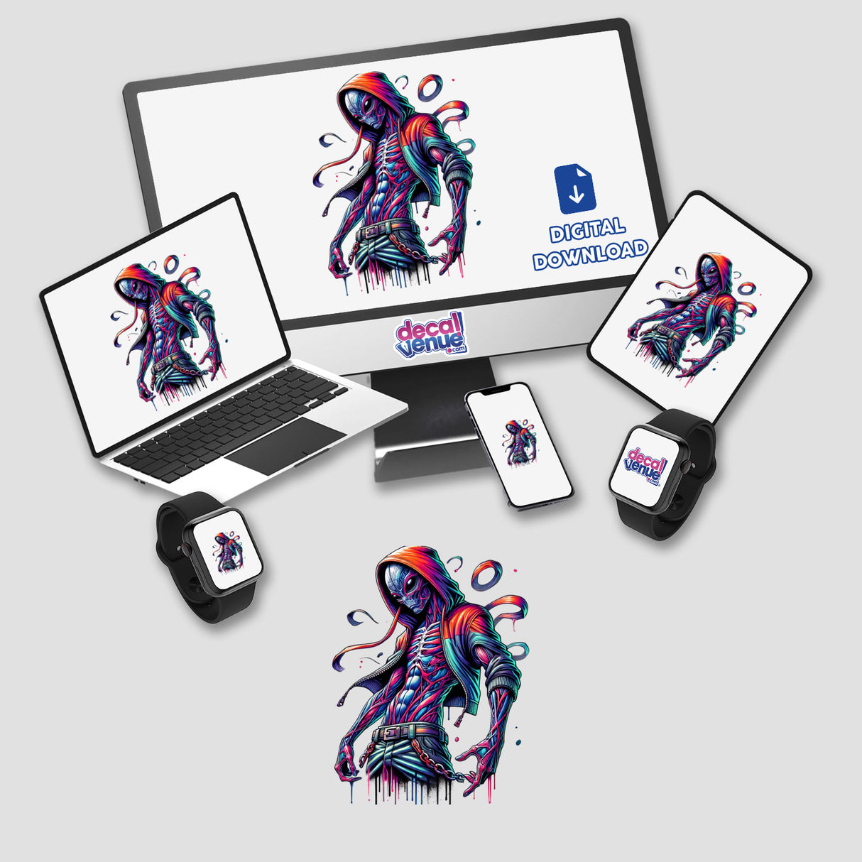 Alien Hoodie Urban Vibes