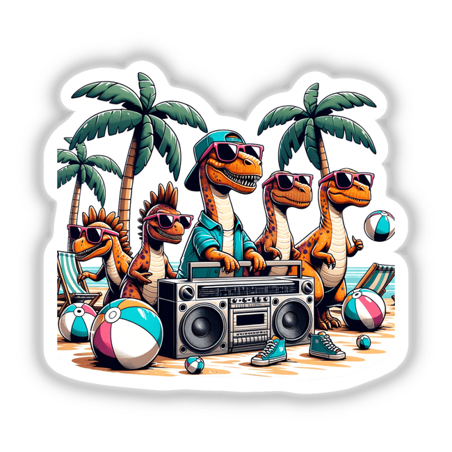 Dinosaur Summer Beach Party