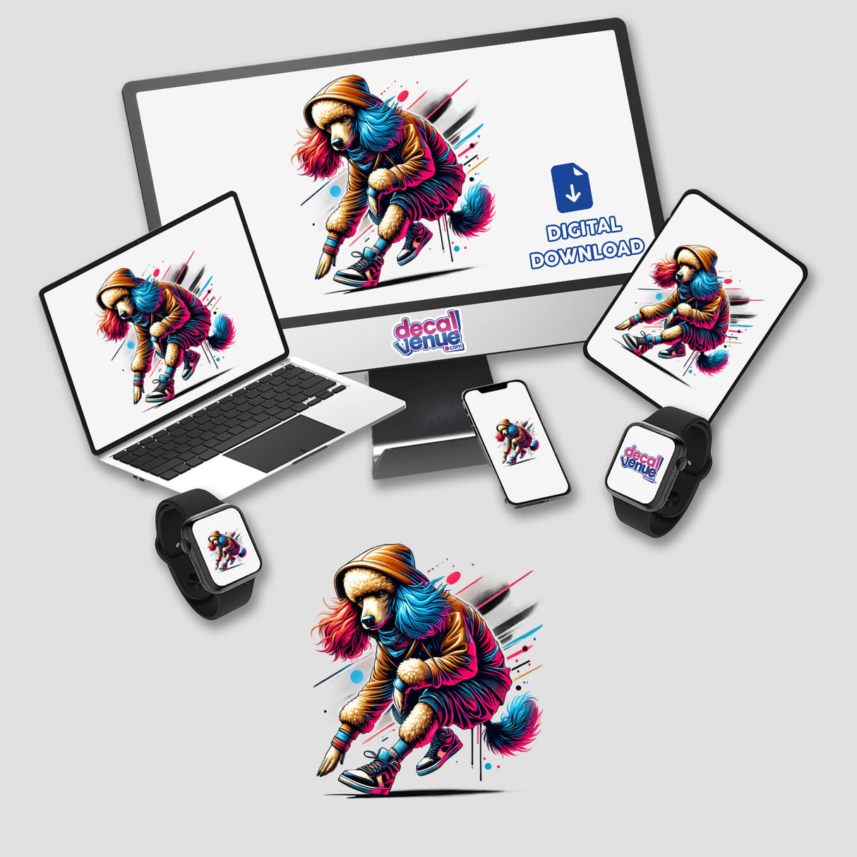 Poodle Dog Hoodie Urban Vibes