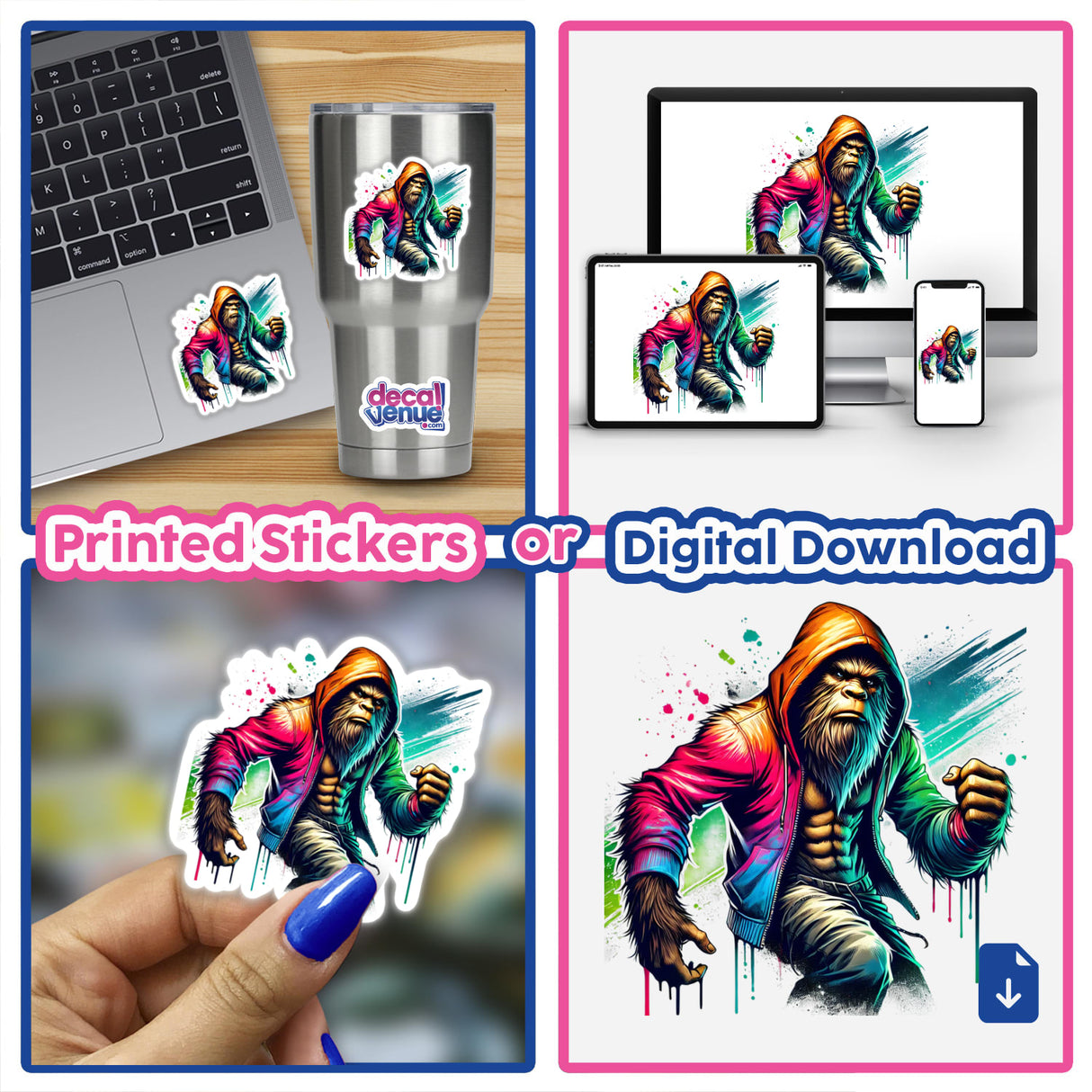 Sasquatch Hoodie Urban Vibes