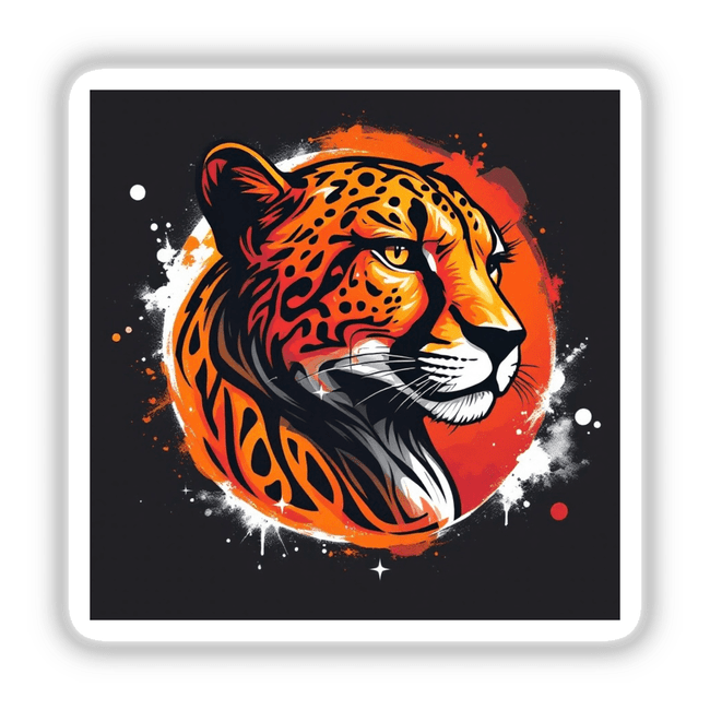 Fiery Leopard Portrait