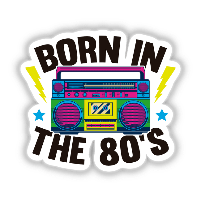 Born in the 80s retro 40 years old