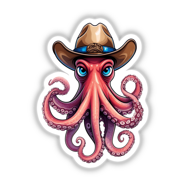 an octopus wearing a cowboy hat