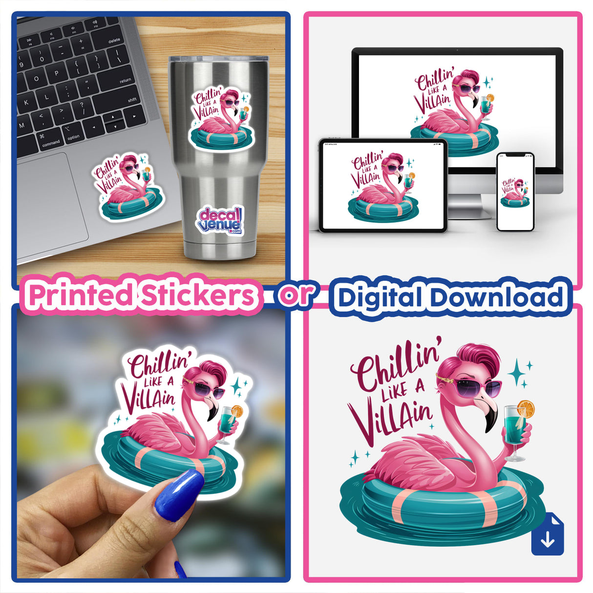 Flamingo Sunglasses Chillin Like a Villain