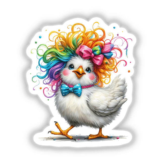 Humorous Crazy Hair Chicken