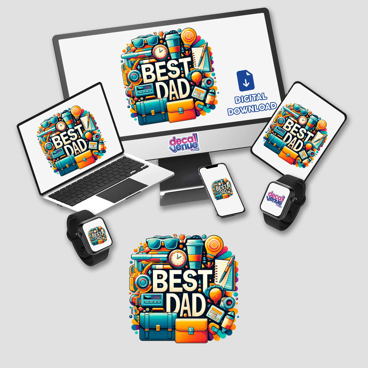 Best Dad Working Father Office