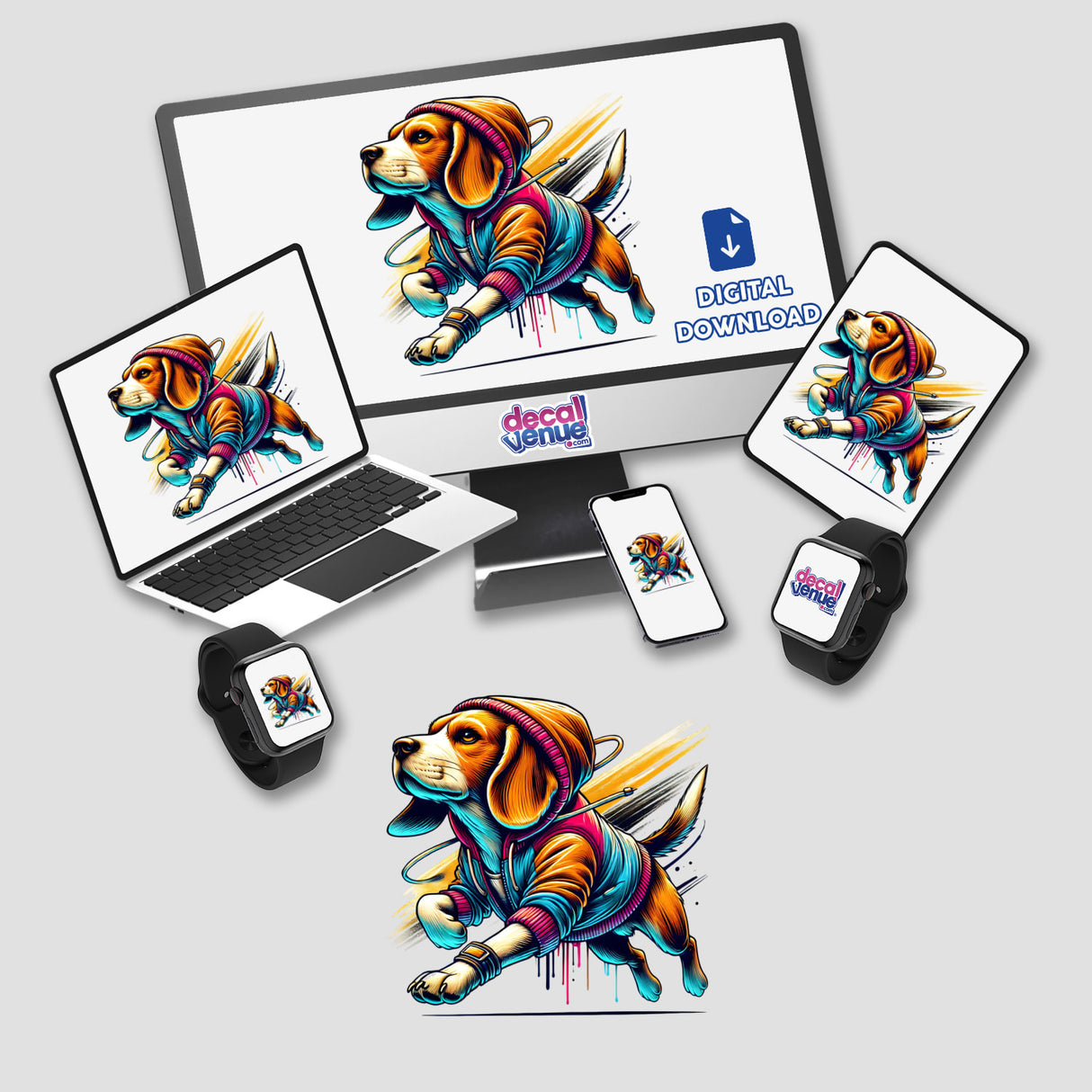 Beagle Dog Hoodie Urban Vibes