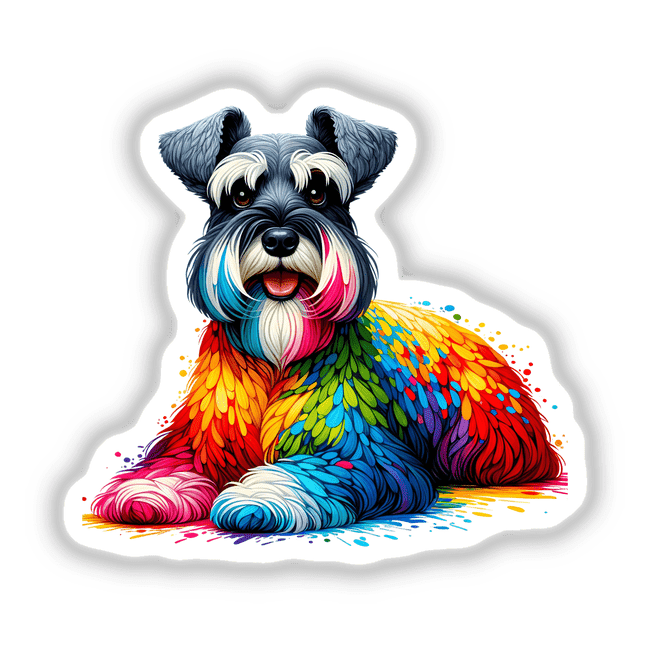 Rainbow Schnauzer Dog