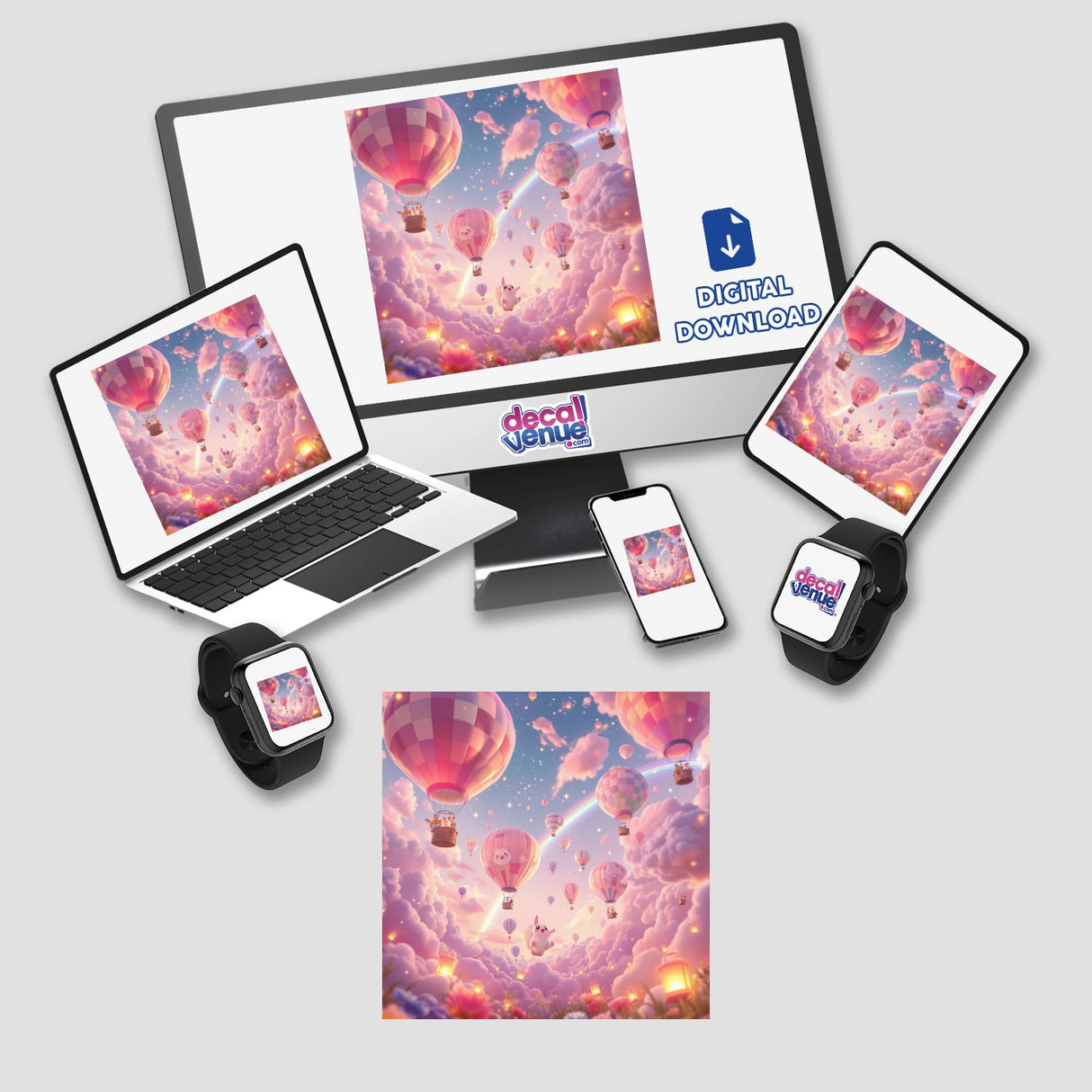 Hot Air Balloons in the Dreamy Skies