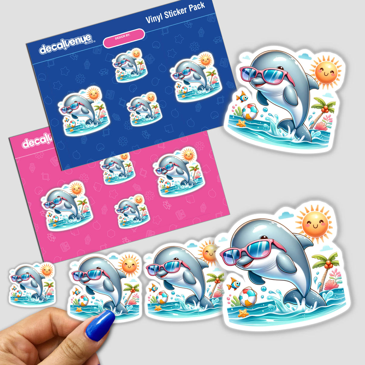 Dolphin Wearing Sunglasses Leaping out of Water