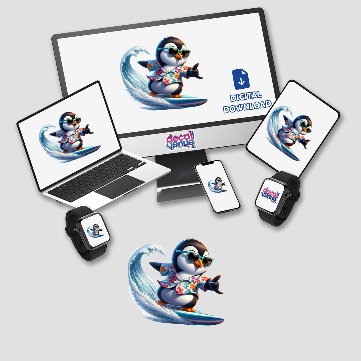 Surfing Penguin Paradise