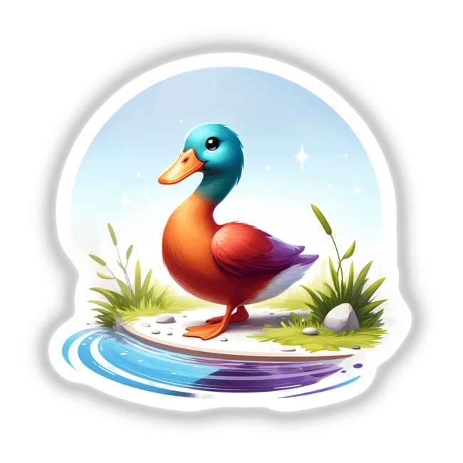 Duck Standing Near Pond