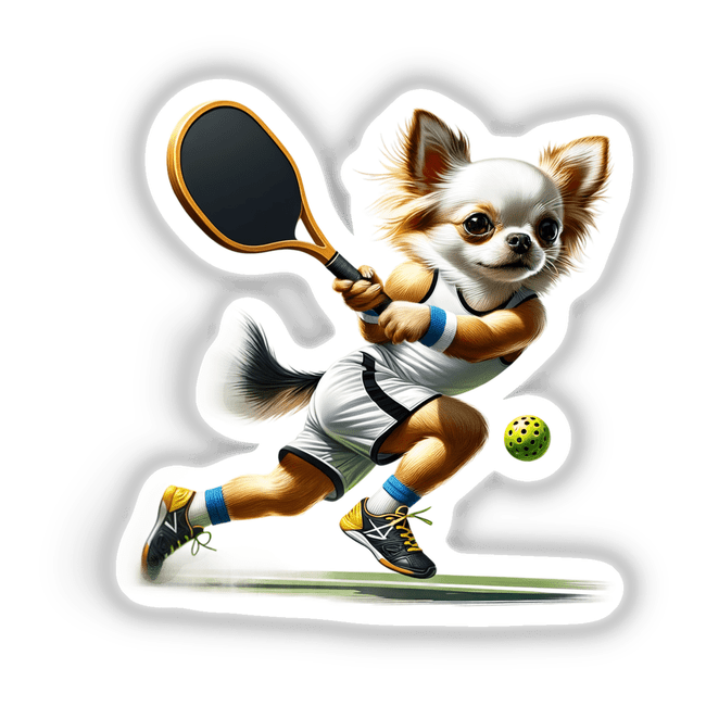 Chihuahua Playing Pickleball