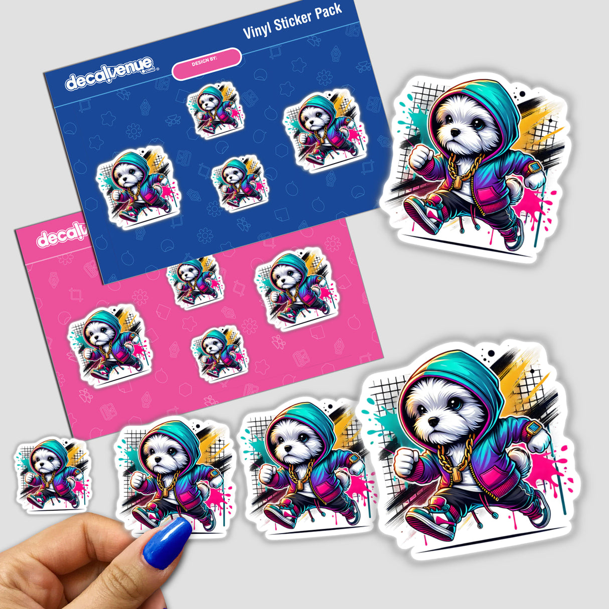 Maltese Dog Hoodie Urban Vibes