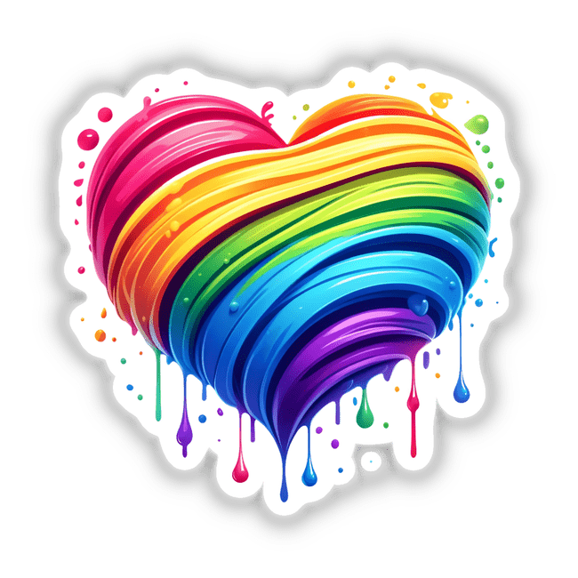 Pride Rainbow Heart