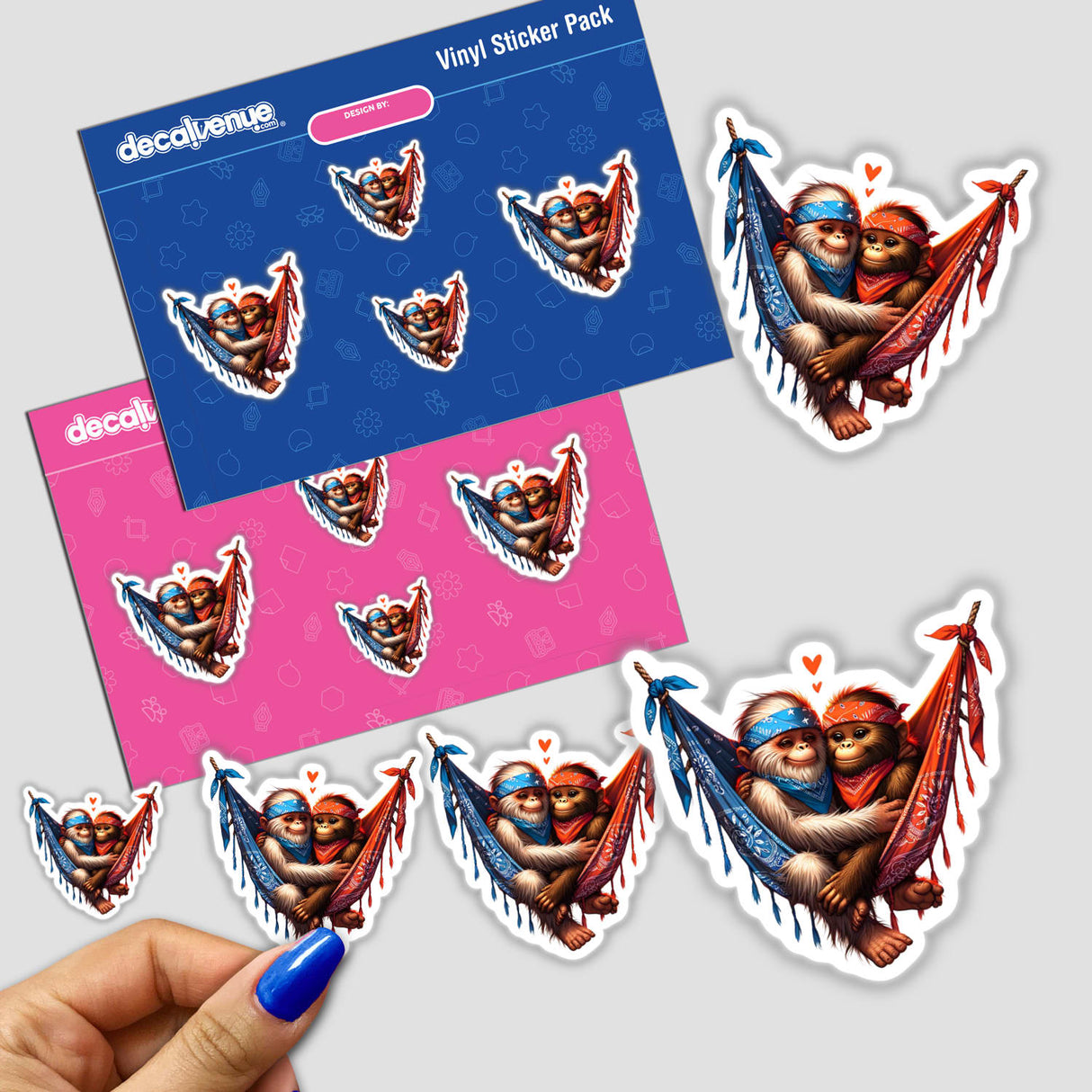 Cute Sasquatch In Bandana Hammock