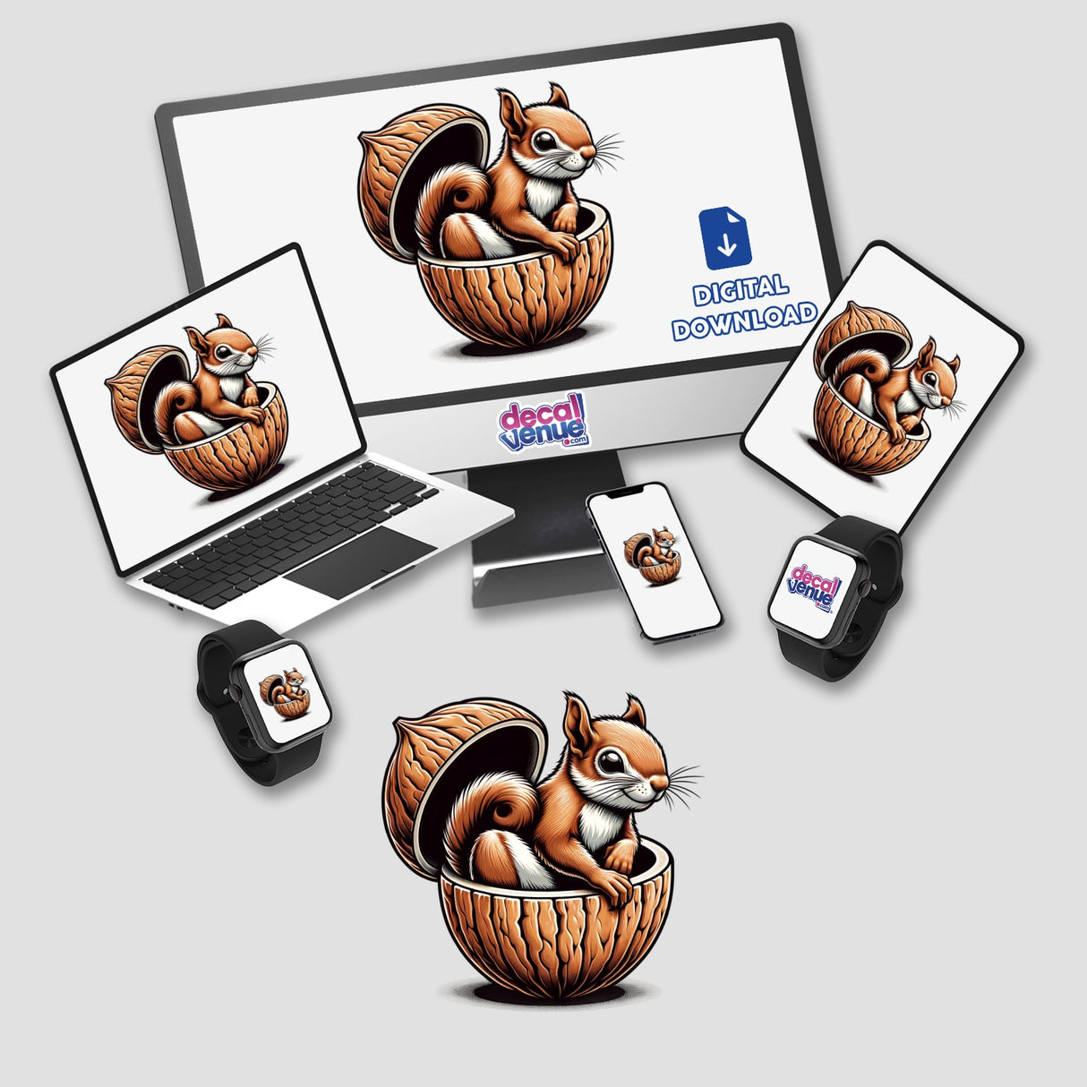 Squirrel In A Nutshell