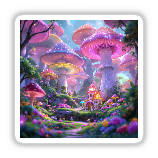 Mystical Mushroom Forest Glow