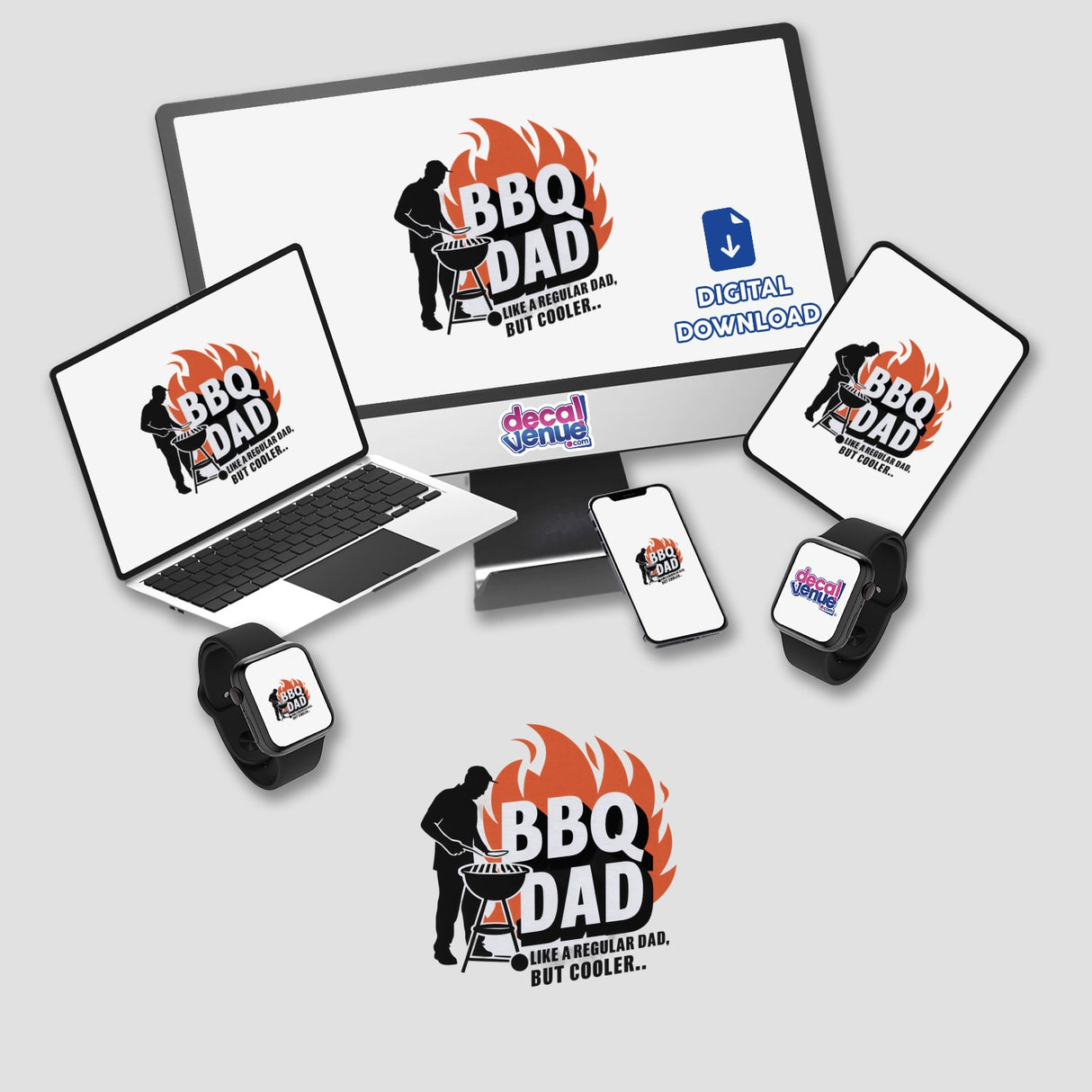 BBQ Dad - Like a Regular Dad But Cooler