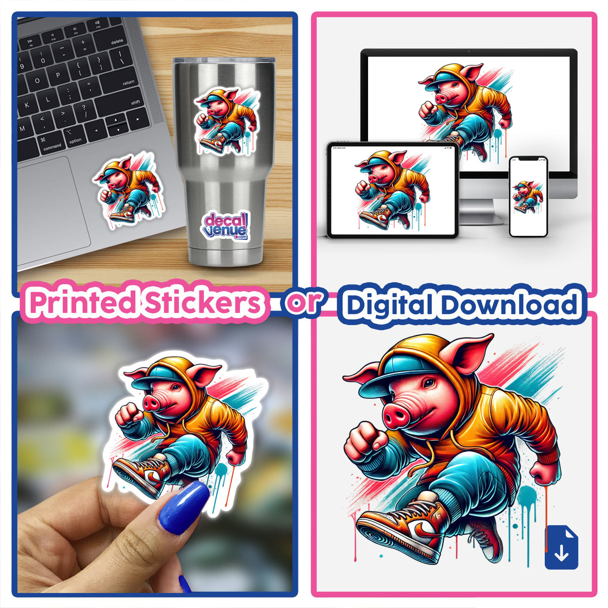 Pig Hoodie Urban Vibes