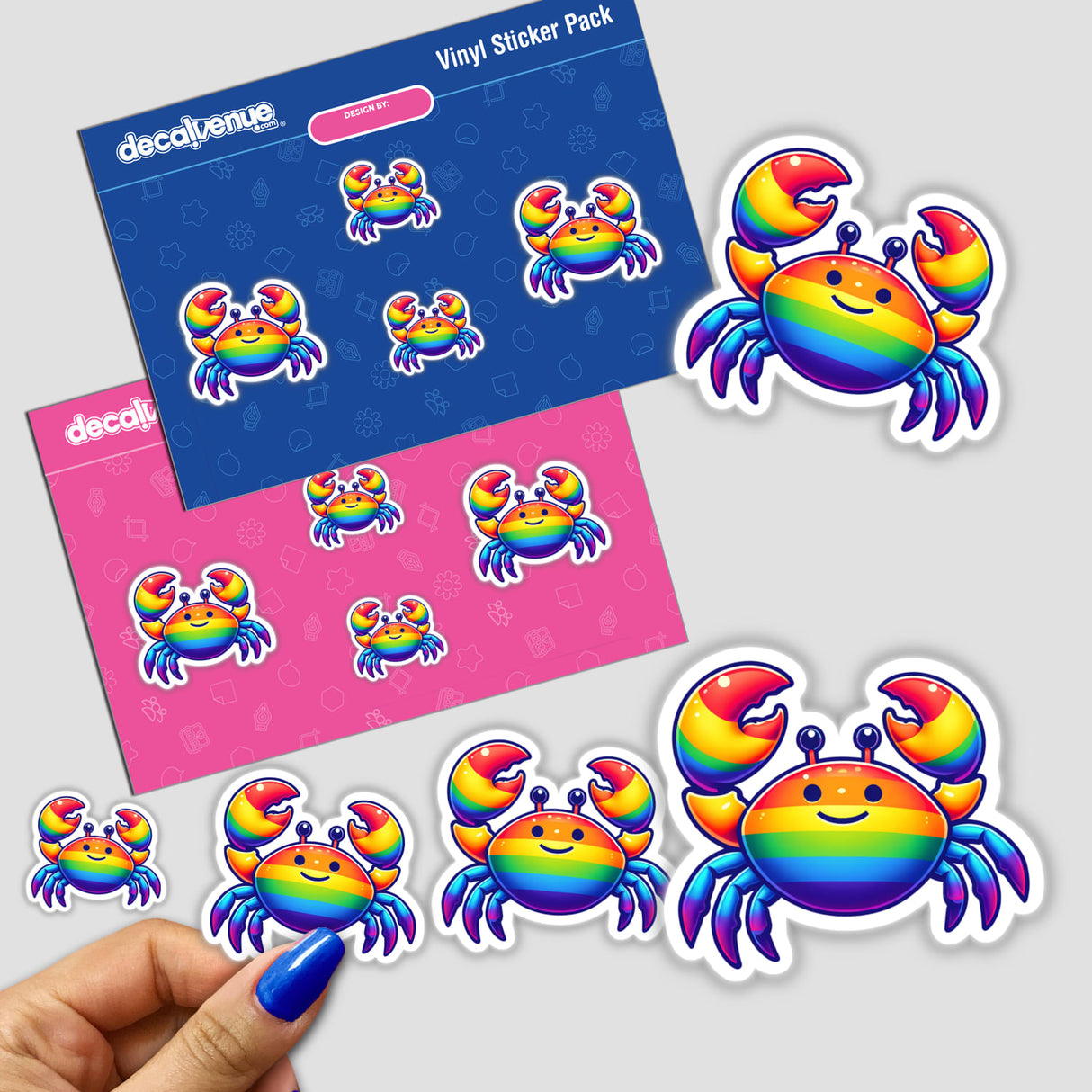 Crab Colorful Rainbow Pride