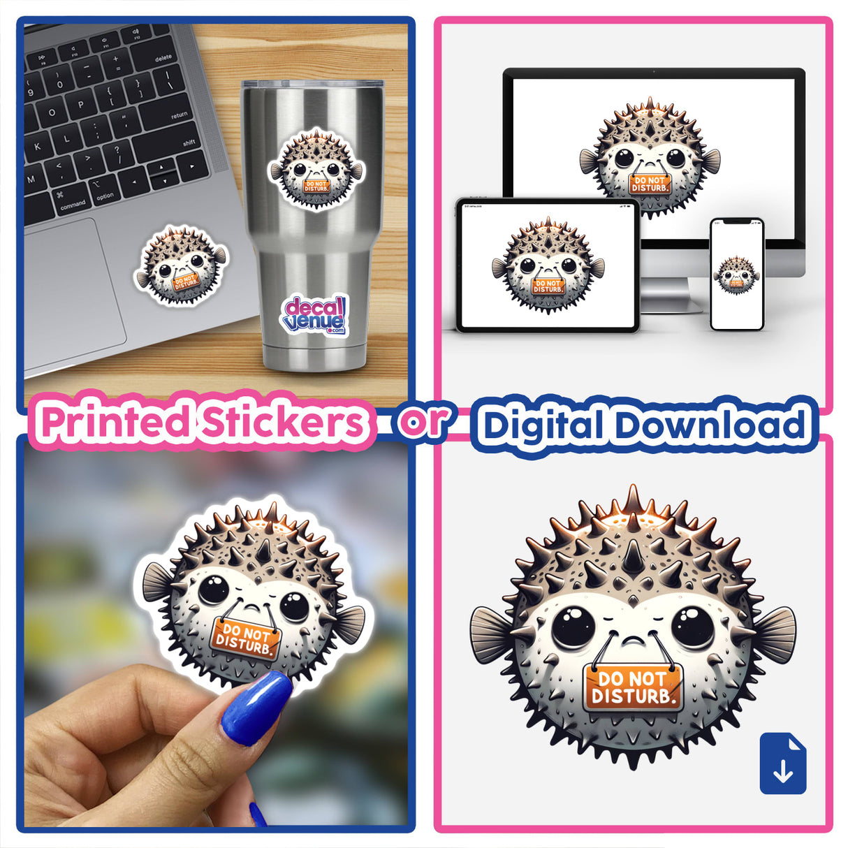 Pufferfish Do Not Disturb Sign